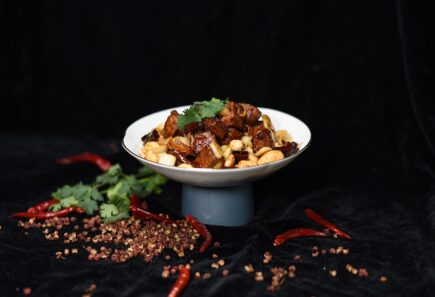Cultivated kung pao chicken, developed in China’s first public-private innovation centre for animal-free proteins.